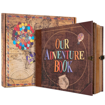 146-Page Adventure Scrapbook Album DIY Handmade Photo Memory Travel Journal