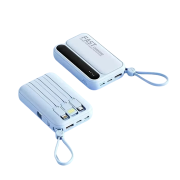 120W High-Capacity Power Bank with Digital Display 4-in-1 Cables Portable Charger