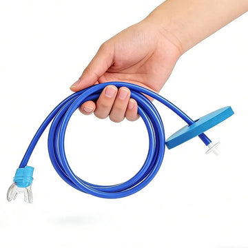 Dual-Tube Snorkel Breathing Valve Surface Air Tube for Snorkeling & Freediving