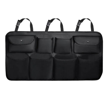 Leather Car Seat Back Organizer Multi-Pocket Storage Bag & Trunk Organizer