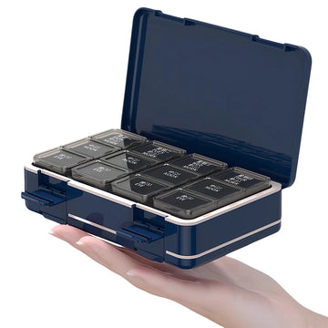 Weekly Pill Organizer 7-Day 3 Times a Day Double-Sided Medicine Box