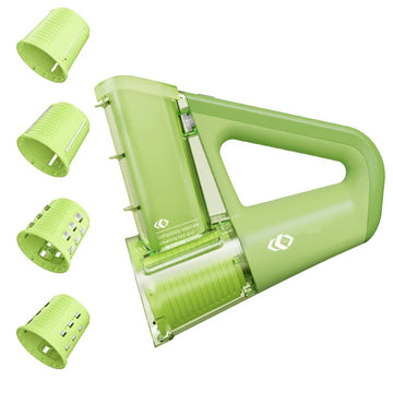 Electric Cheese Grater – Portable Salad Maker with 4 Blade Rotary Slicer