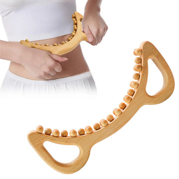 Wood Therapy Massage Tool Set Wooden Body Massage Roller & Sculpting Kit