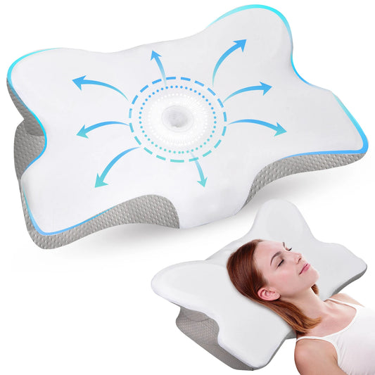 Odorless Orthopedic Memory Foam Pillow – Ergonomic Neck And  Shoulder Support