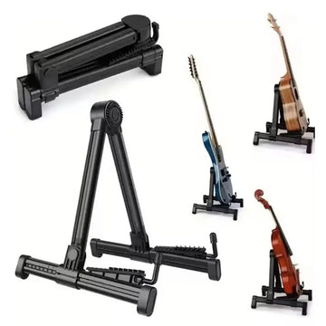 Foldable Guitar Stand Portable Floor Holder for Acoustic, Electric & Bass Guitars