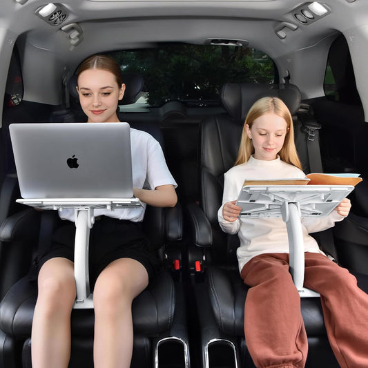 Portable Car Laptop Tray Table Adjustable Tablet & Book Holder for Back Seat Travel
