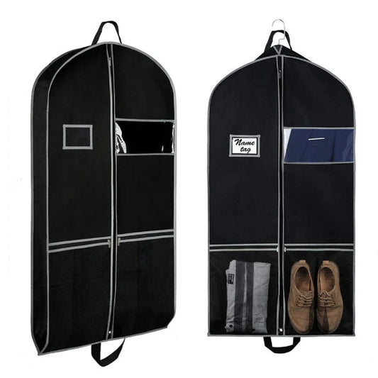 Garment Bag for Suits Travel & Storage Cover with Accessory Pockets