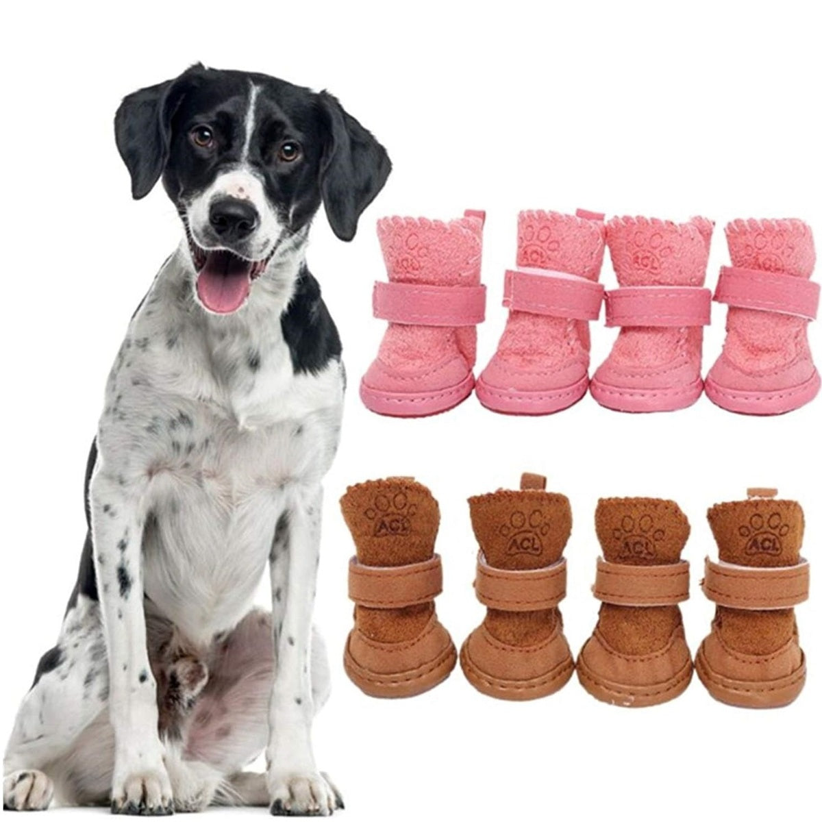 Dog Winter Shoes – Warm Anti-Slip Snow Boots for Small and Medium Pets