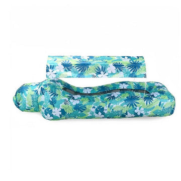Inflatable Beach Lounger Sofa Portable Air Couch with Sun Shade for Outdoor Camping