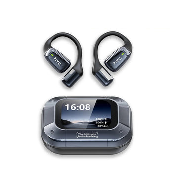 AI Translator Wireless Earbuds with LCD Touch Screen & HD Microphone