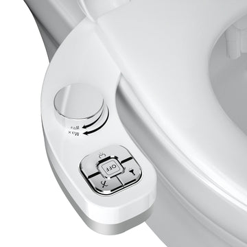 Non-Electric Bidet Attachment – Dual Nozzle Toilet Sprayer with Self-Cleaning