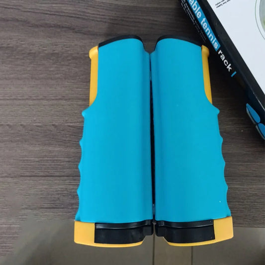 Retractable Table Tennis Net Set with Paddles Expandable Ping Pong Kit for Any Table