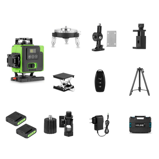16-Line Laser Level with App Remote Control Horizontal & Vertical Tripod Included