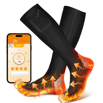 App-Control Heated Socks – USB Rechargeable Electric Thermal Socks for Winter