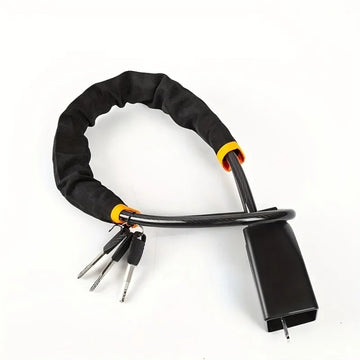 Car Steering Wheel Lock with Steel Cable Seat Belt Socket Anti-Theft System