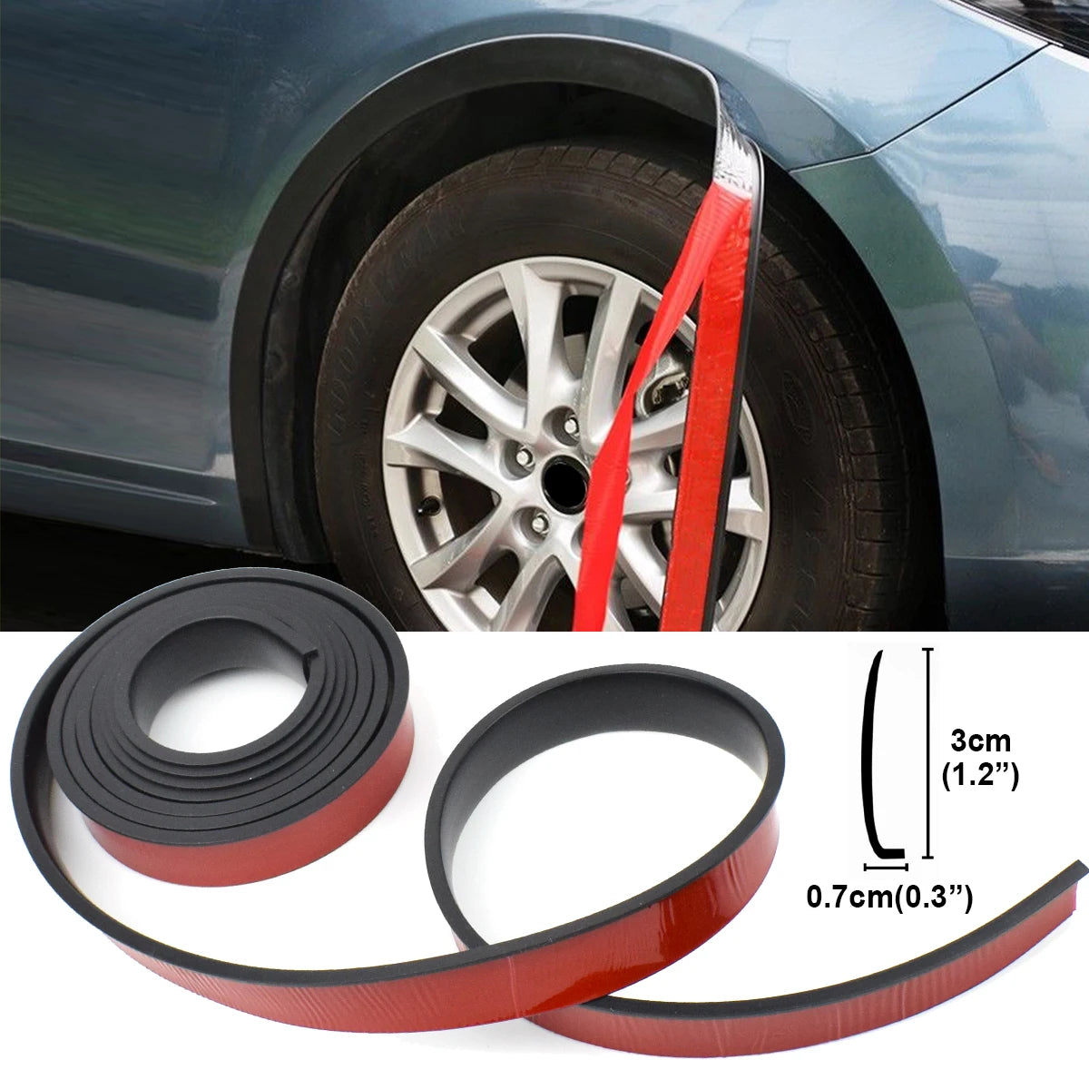 3M Car Fender Flare Trim – Wheel Arch Protector & Mudguard Lip Moulding