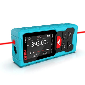 Dual Laser Distance Meter 120m Rechargeable Digital Rangefinder with Angle Measurement