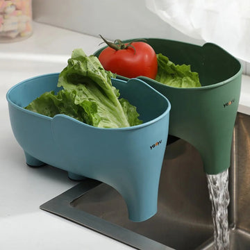Elephant Sink Strainer – Hanging Fruit and Vegetable Washing Basket