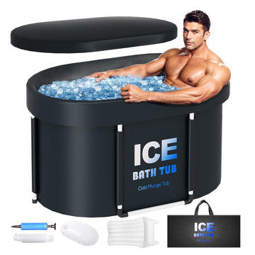 Oval Ice Bath Tub – 450 L Portable Cold Plunge