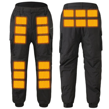 Men’s USB Heated Pants – 18-Zone Infrared Waterproof Winter Trousers