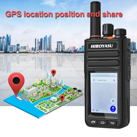HI-B8 4G PoC Walkie Talkie – Android 9.0 Touchscreen Radio with WiFi GPS and FM