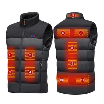Smart Heated Vest – 11-Zone Electric Winter Sleeveless Jacket