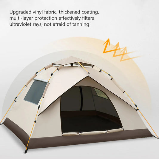 Automatic Camping Tent Portable Waterproof Pop-Up Tent for Beach & Outdoor Use