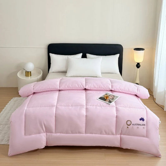 New Zealand Wool Quilt – Thick Heating Blanket All-Season Ultra-Fine Wool Bedding