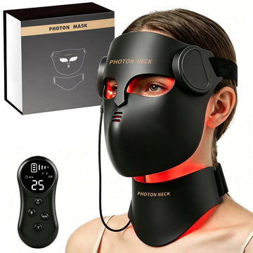 8-Color LED Face & Neck Mask Silicone Red Light Therapy Facial Care Device