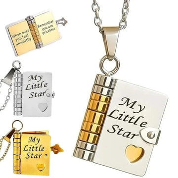 My Little Star Book Pendant Necklace for Daughter
