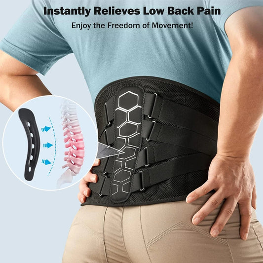 Lower Back Brace – Lightweight Lumbar Support 3D Belt for Posture Correction
