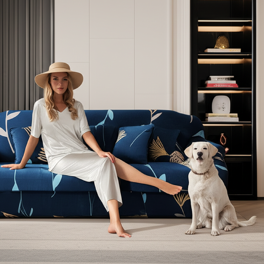 Elastic Sofa Covers – Spandex L-Shape Sectional Slipcovers