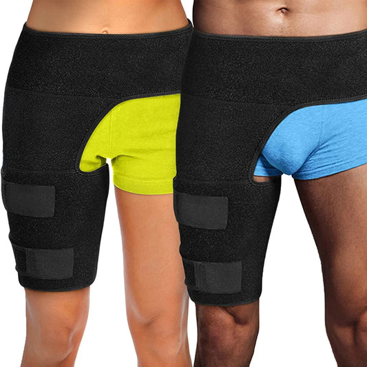 Adjustable Hip Brace Support Belt Compression Wrap for Thigh & Groin