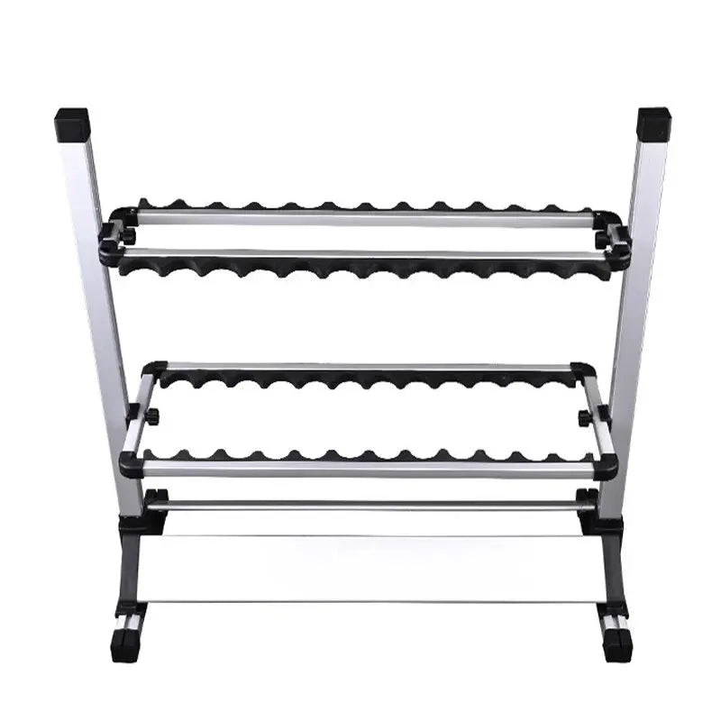 Stand Up Rod Rack Aluminum Fishing Rod Rack – 24-Rod Freestanding Storage Stand