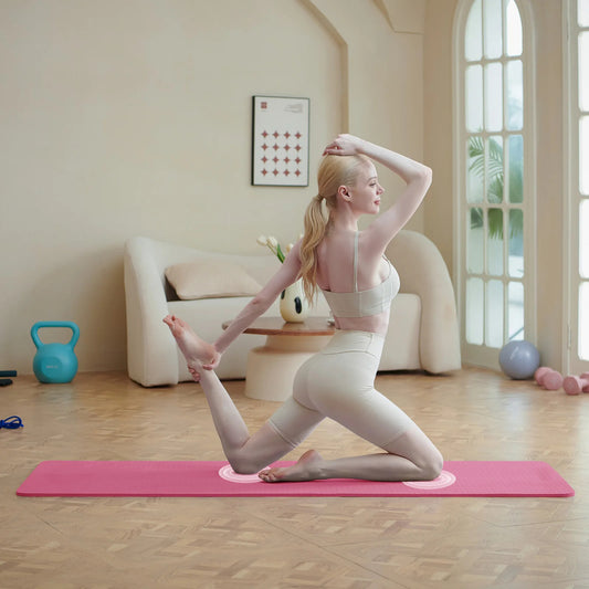 6mm Non-Slip Yoga & Pilates Exercise Mat with Carry Strap
