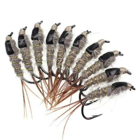 Trout Fly Fishing Lure Set – 32–112 Pcs Dry Wet Flies with Fly Box