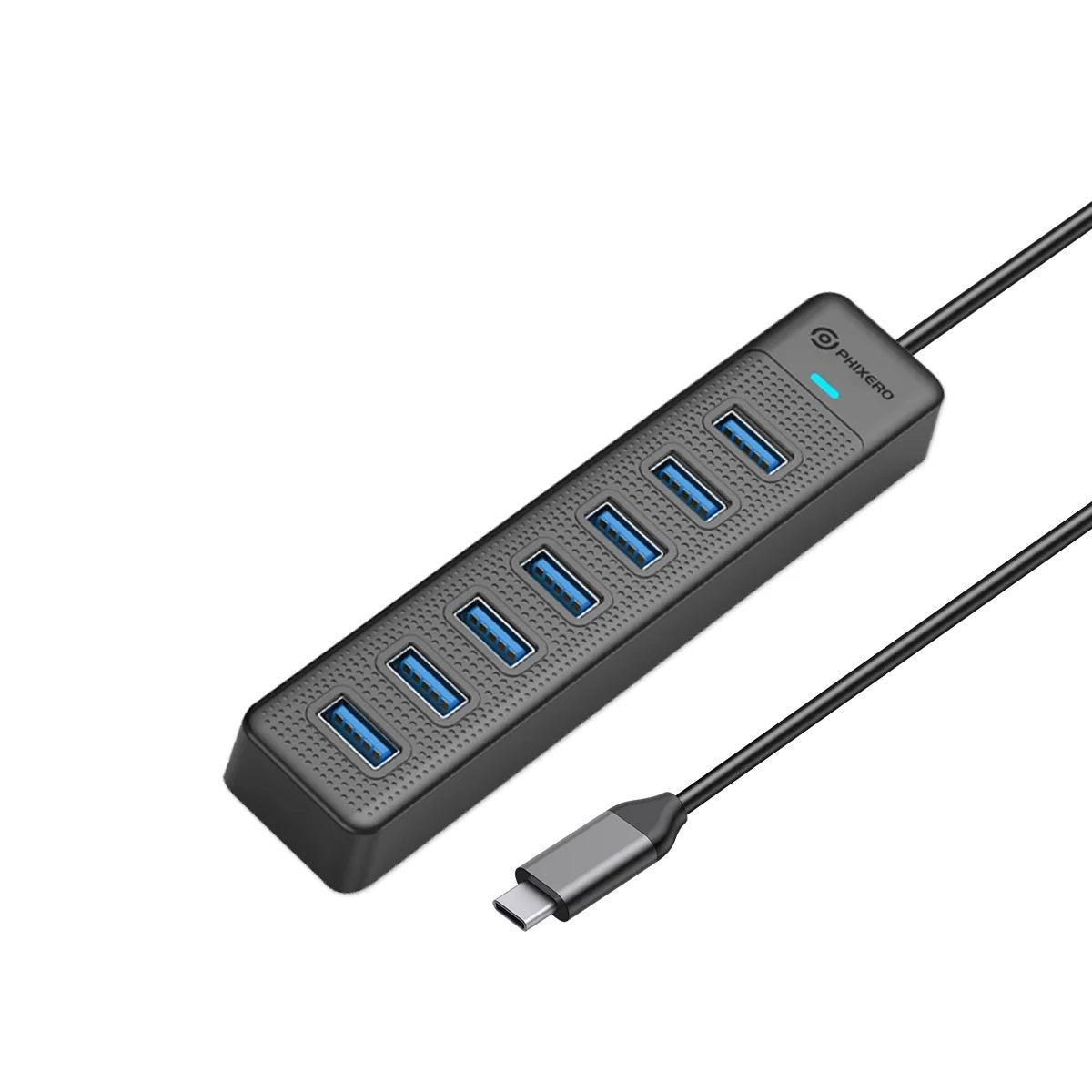 7-in-1 USB-C Hub – Multiport Splitter Adapter with 7 Ports for MacBook Pro Air and Laptop