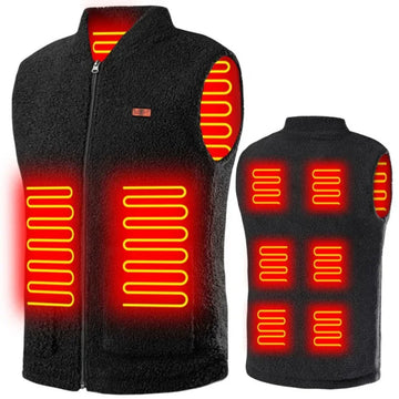 USB Heated Vest – 3-Level Washable Sleeveless Winter Sports Jacket