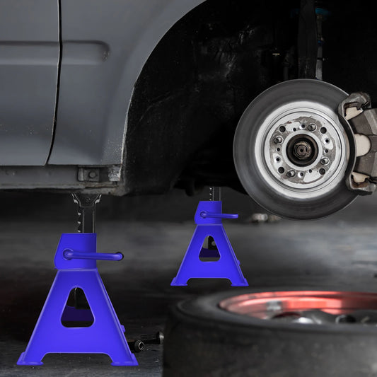 3 Ton Jack Stands Set of 2 Adjustable Heavy Duty Steel Axle Stands