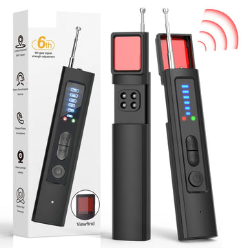 6-in-1 Hidden Camera & GPS Tracker Detector RF Signal Scanner for Travel Privacy