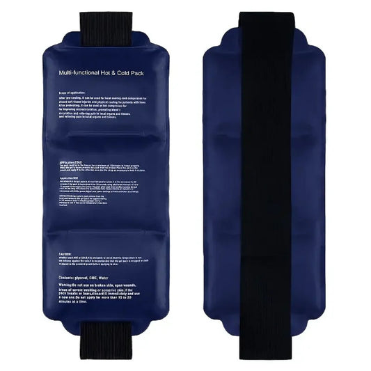 Wearable Hot Cold Therapy Wrap Reusable Gel Ice Pack for Back & Muscles