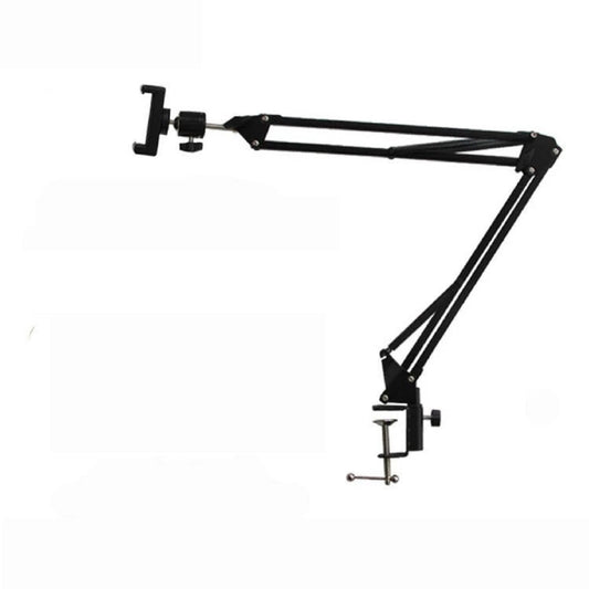 Overhead Phone Tripod with Ring Light Desktop Mount for Video Recording & Filming