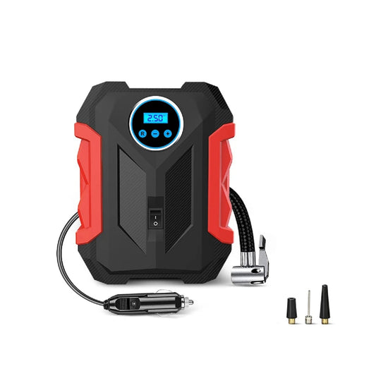 Portable Digital Air Compressor – Tire Inflator Pump with LED Light