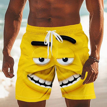 Men’s 3D Graphic Board Shorts Funny Print Quick-Dry Summer Swim Trunks