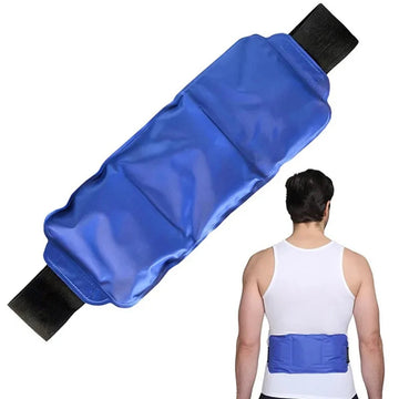 Wearable Hot Cold Therapy Wrap Reusable Gel Ice Pack for Back & Muscles