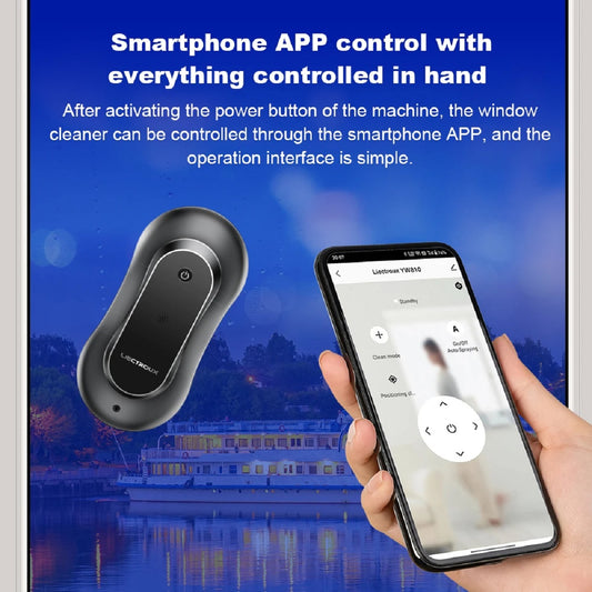 Smart Window Cleaning Robot – Dual Water Spray Laser Sensor App Control