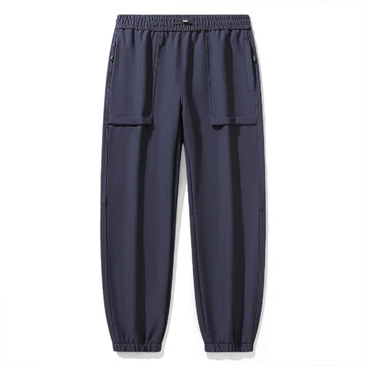 Unisex Fleece Lined Joggers Pants Water Resistant Winter Warm Travel Sweatpant