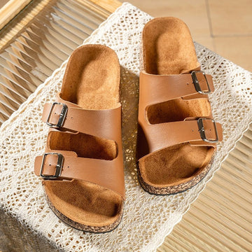 Beach Slides Cork Footbed Slippers For Men And Women