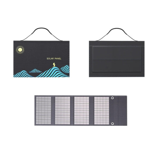 Portable Folding Solar Panel 1000W – USB & DC Output Solar Charger for Outdoor Power