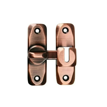 Zinc Alloy Door Hasp Latch Lock Anti-Theft Sliding Door & Cabinet Safety Lock